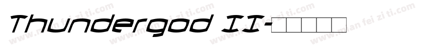 Thundergod II字体转换
